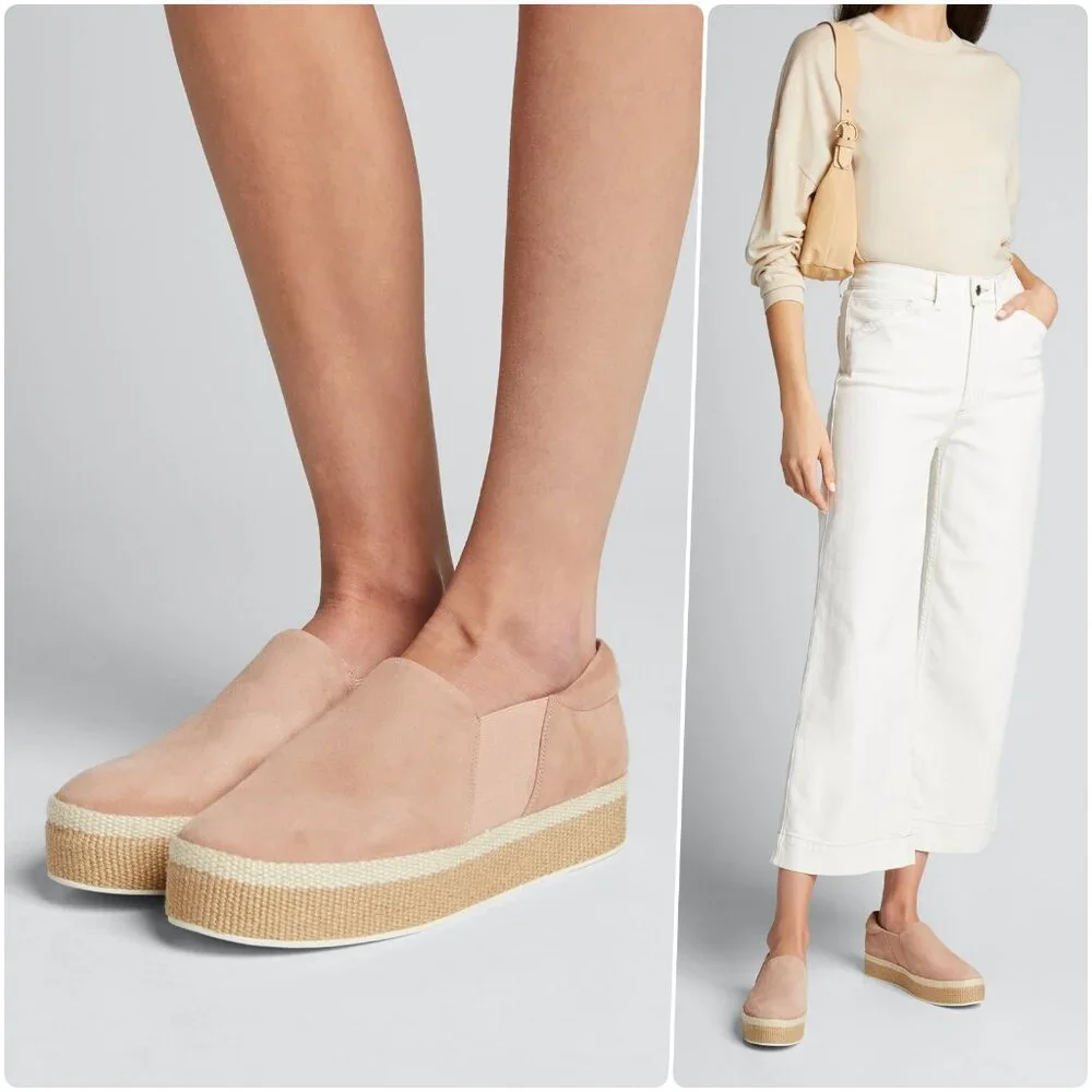 ✨ NWOB Vince Wilden Suede Espadrille Platform Sneakers Size 8, 10 ✨ - Picture 1 of 15